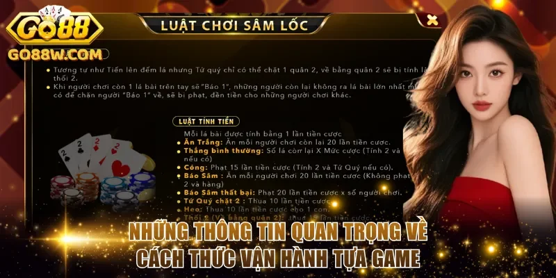 Những thông tin quan trọng về cách thức vận hành tựa game